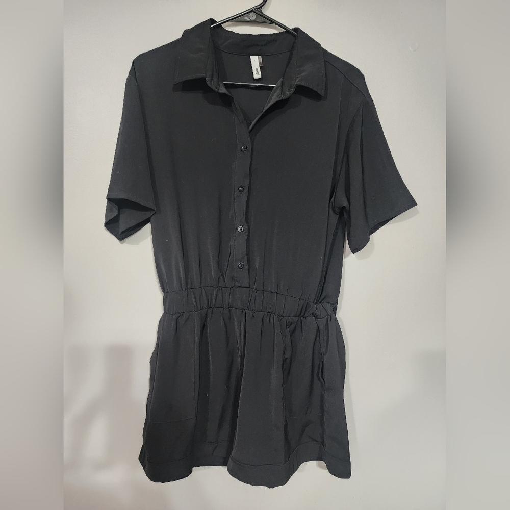Black Glam Romper Size Large